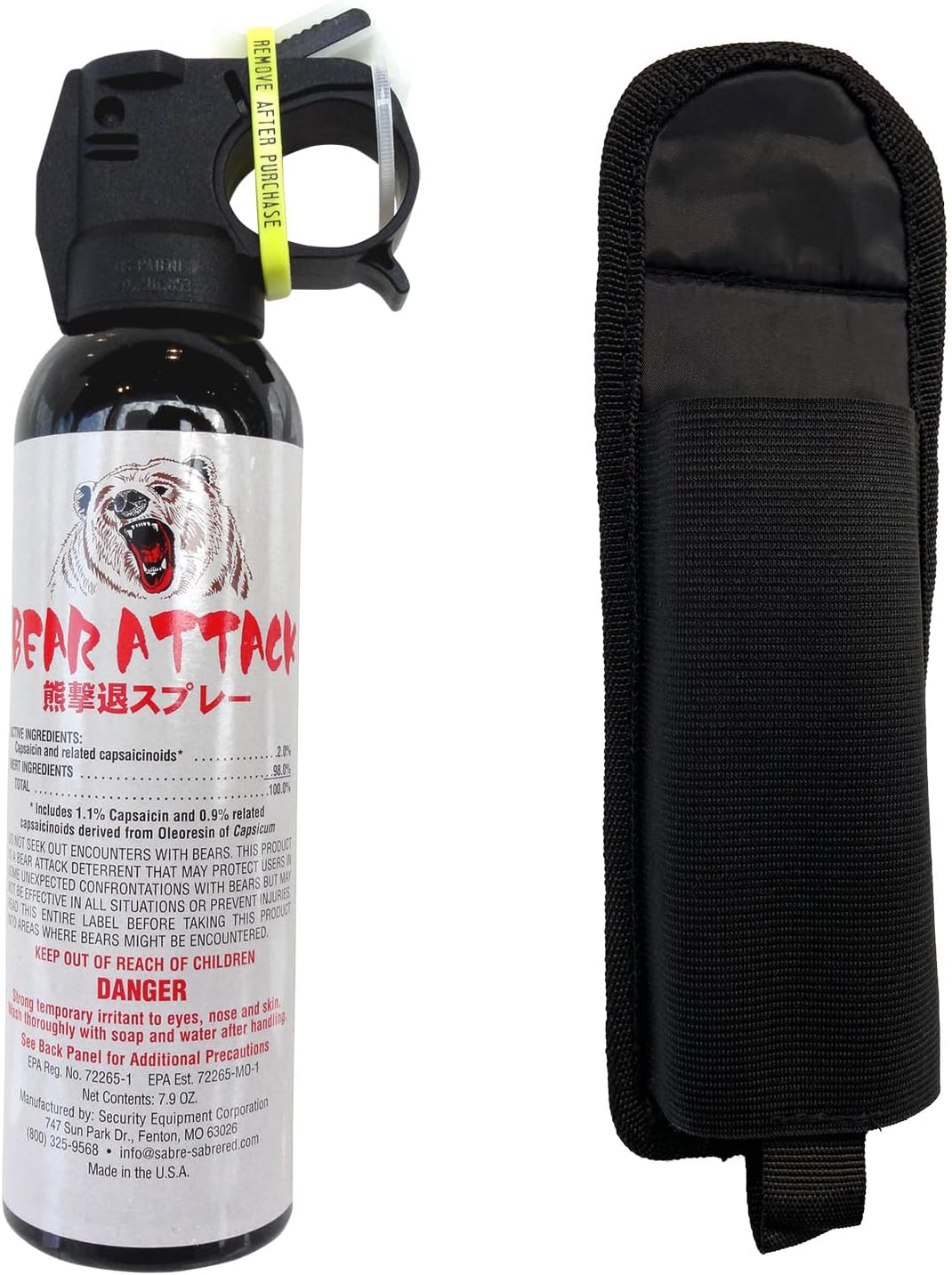 熊撃退スプレー「BEAR ATTACK」商品画像